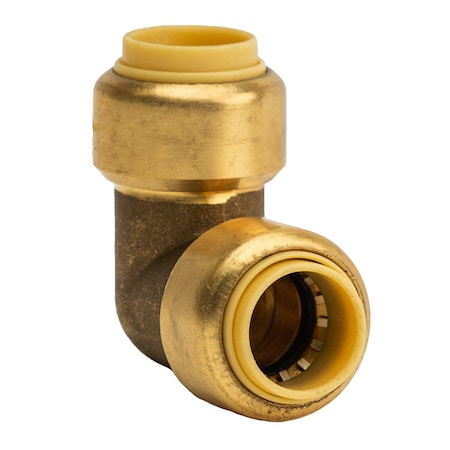 Quickfitting 3/8in Push-to-Connect x 3/8in Push-to-Connect Brass Elbow Fitting LF803R